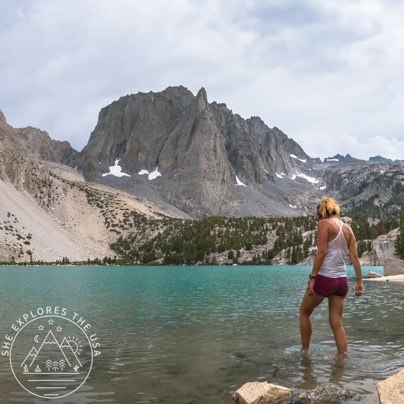 stepping into big pine lake #2