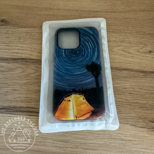 Redbubble phone case in packaging 2