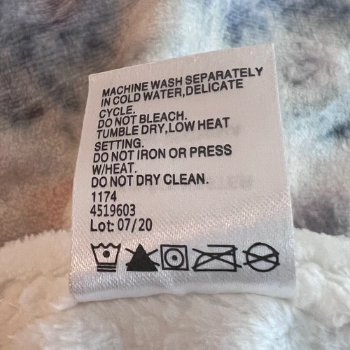 Redbubble Pet Blanket Care Label