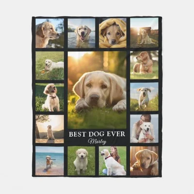 Celebrate the memory of your best furry friend with a personalized blanket featuring beautiful, custom photos.