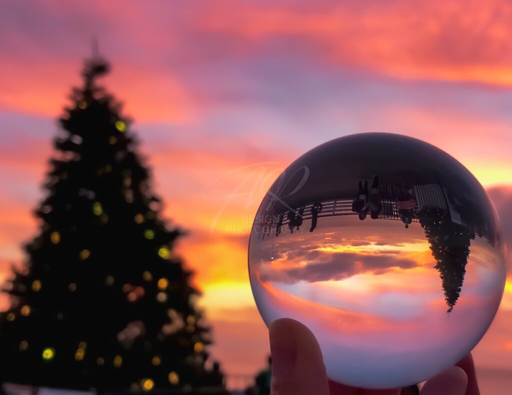December - lensball sunset calendar