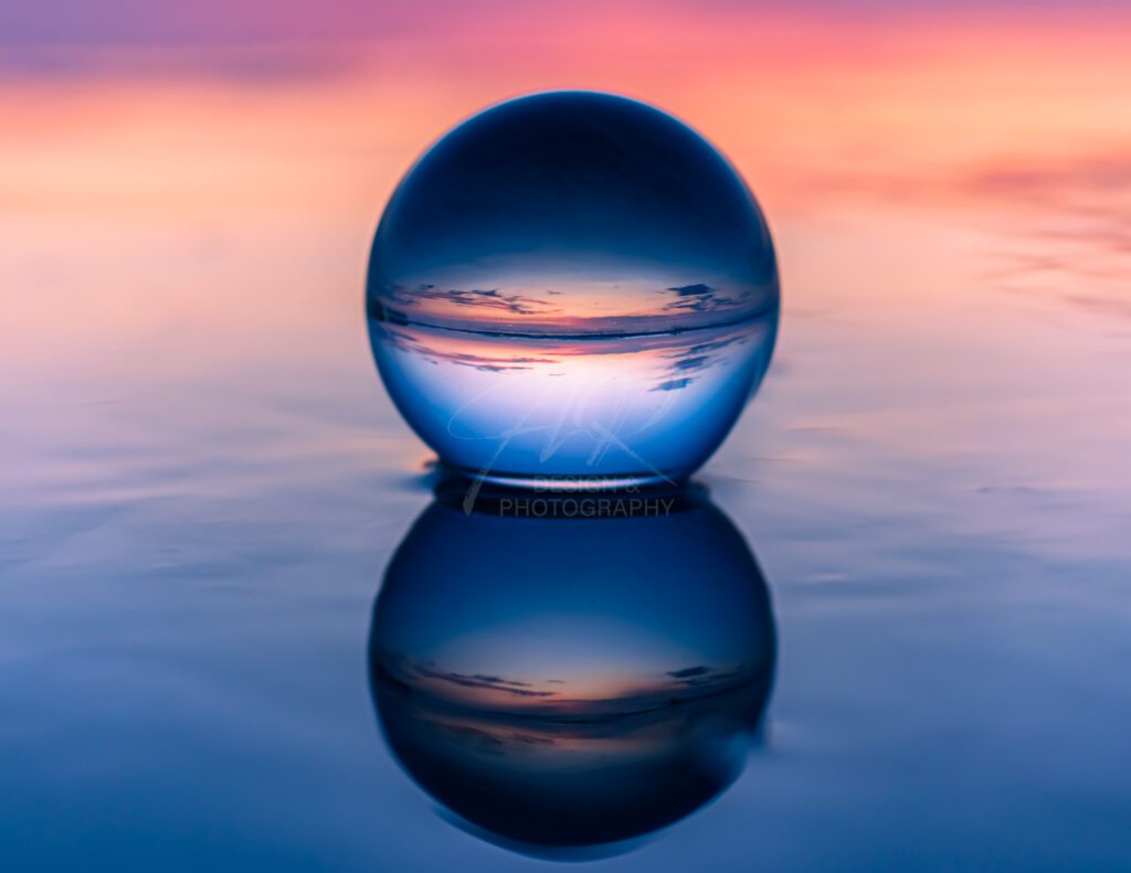 August - lensball sunset calendar
