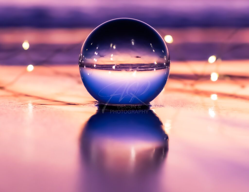 April - lensball sunset calendar