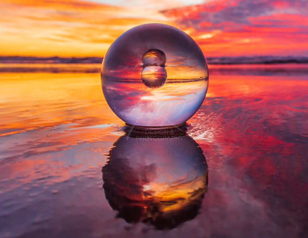 June - lensball sunset calendar