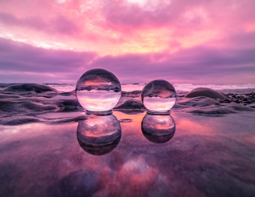September - lensball sunset calendar