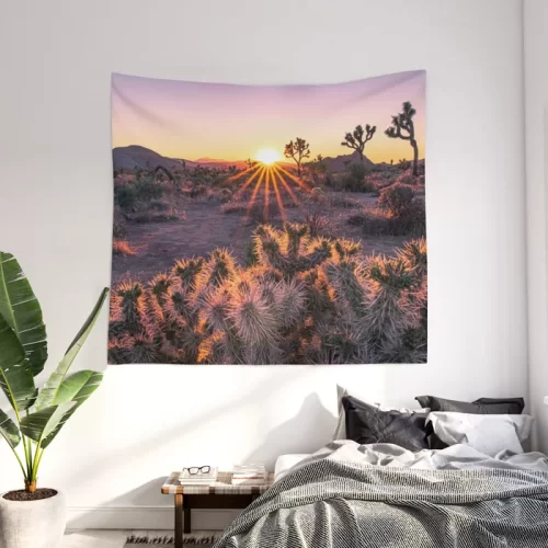 Joshua Tree sunset Wall Tapestry