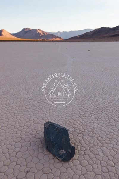 Racetrack Playa mud cracks