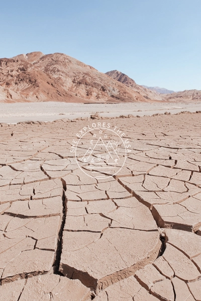 death valley mud cracks near popular trailhead 5
