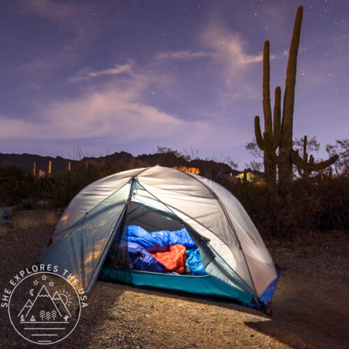 Mountain Hardwear Mineral King Tent at night