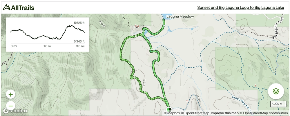 Sunset Trail trail map