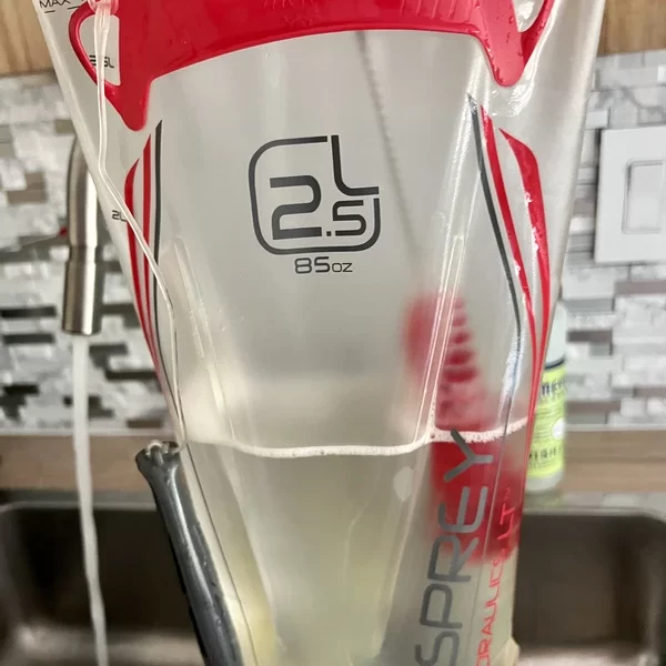 clean the hydration reservoir with the large brush - How To Clean A Hydration Bladder