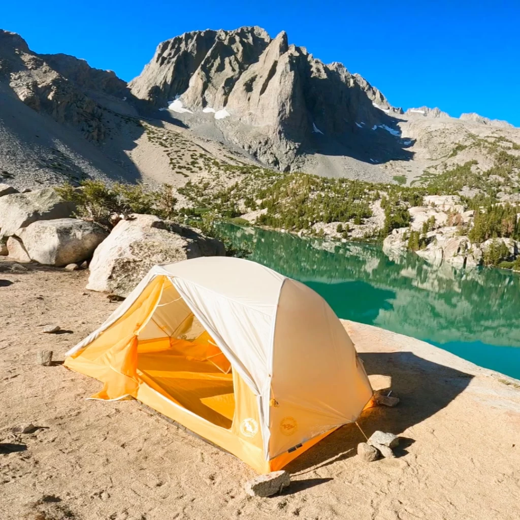 camp on durable surfaces