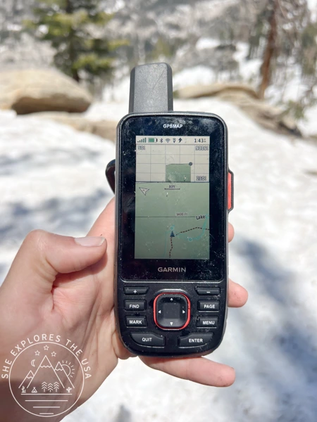 Garmin 67i in Sequoia National Park