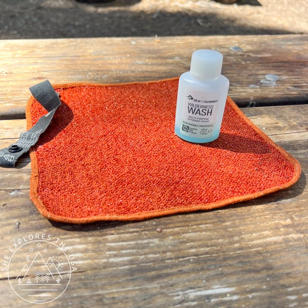 wilderness soap and dishcloth
