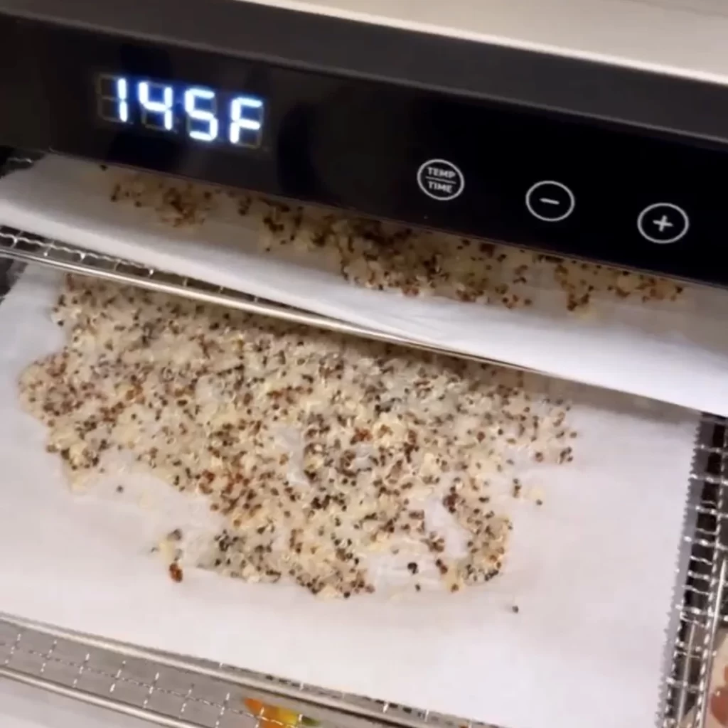 quinoa on food trays