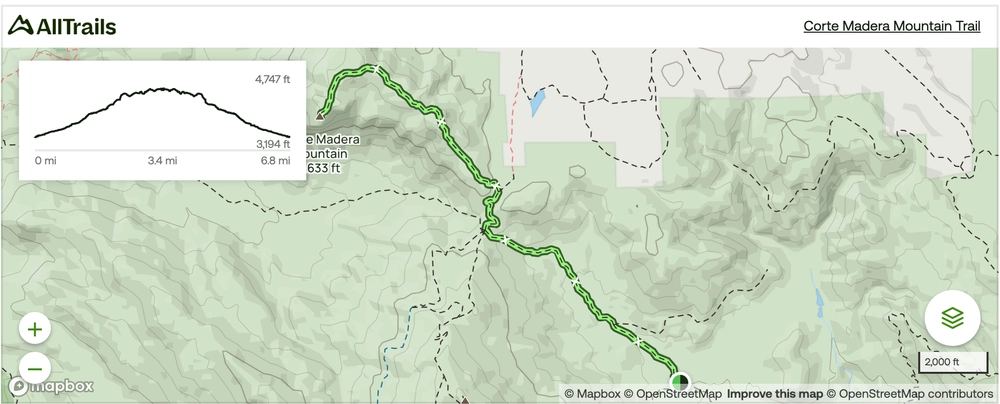 Corte Madera Trail Map