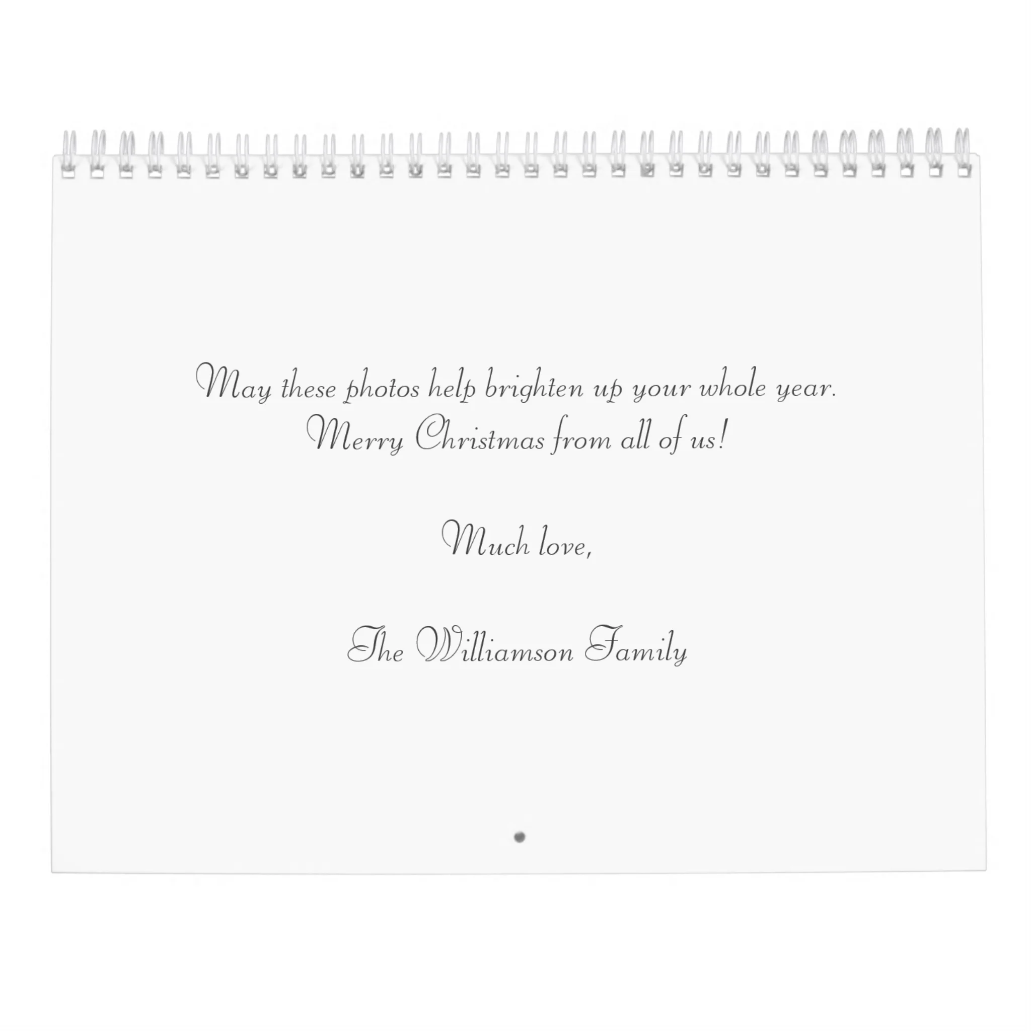 custom wall calendar 2024 - backpack with customized message