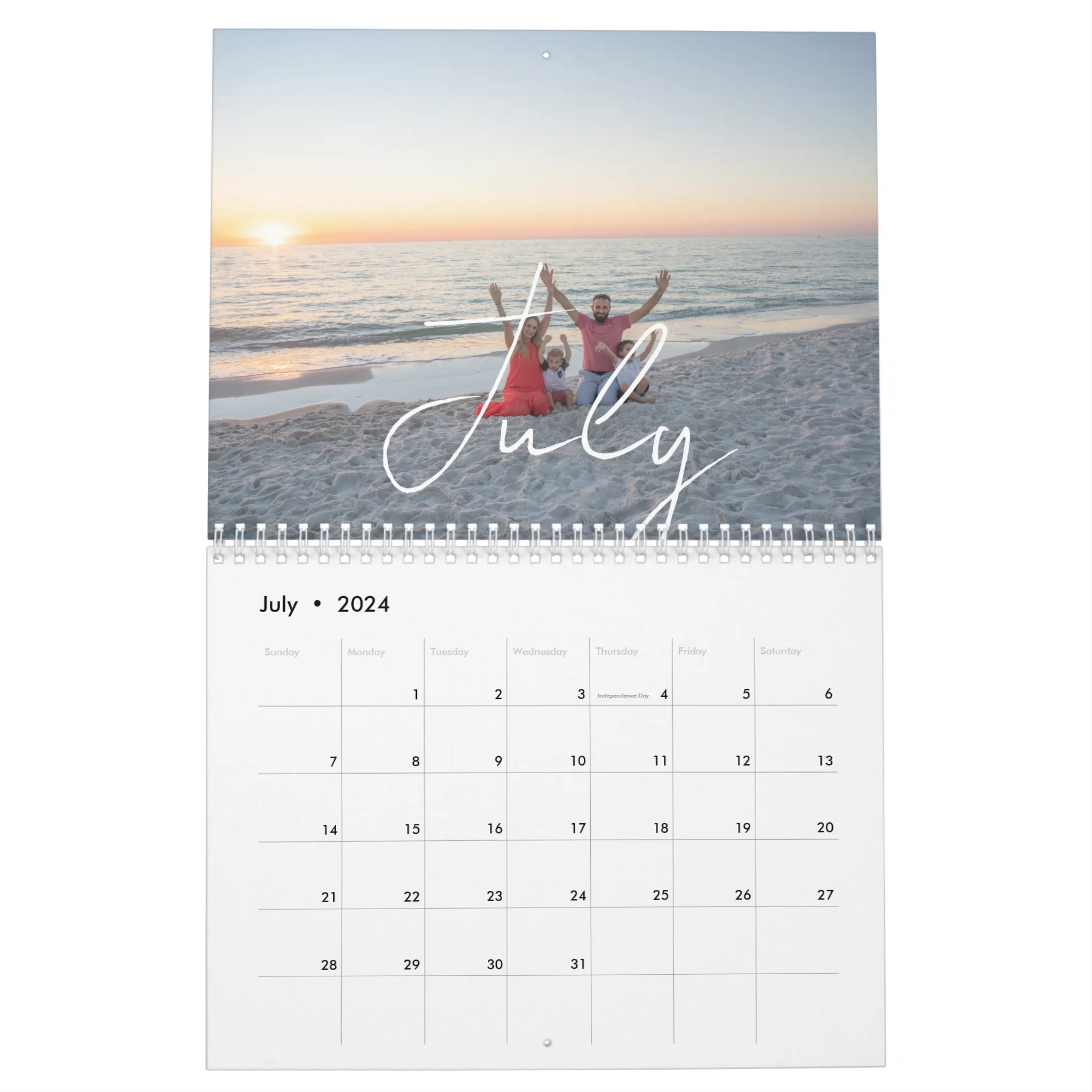 custom wall calendar 2024 - july