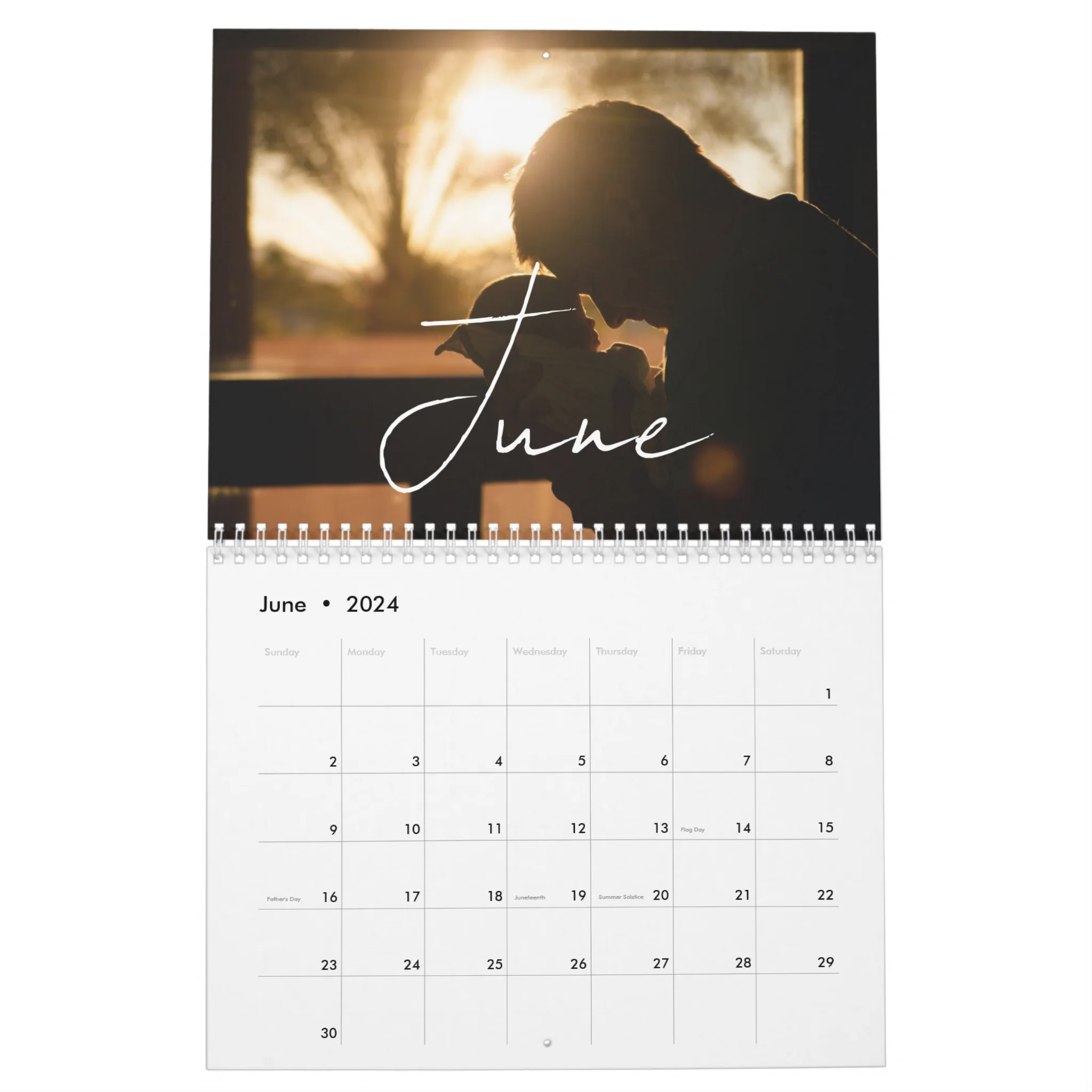 custom wall calendar 2024 - june