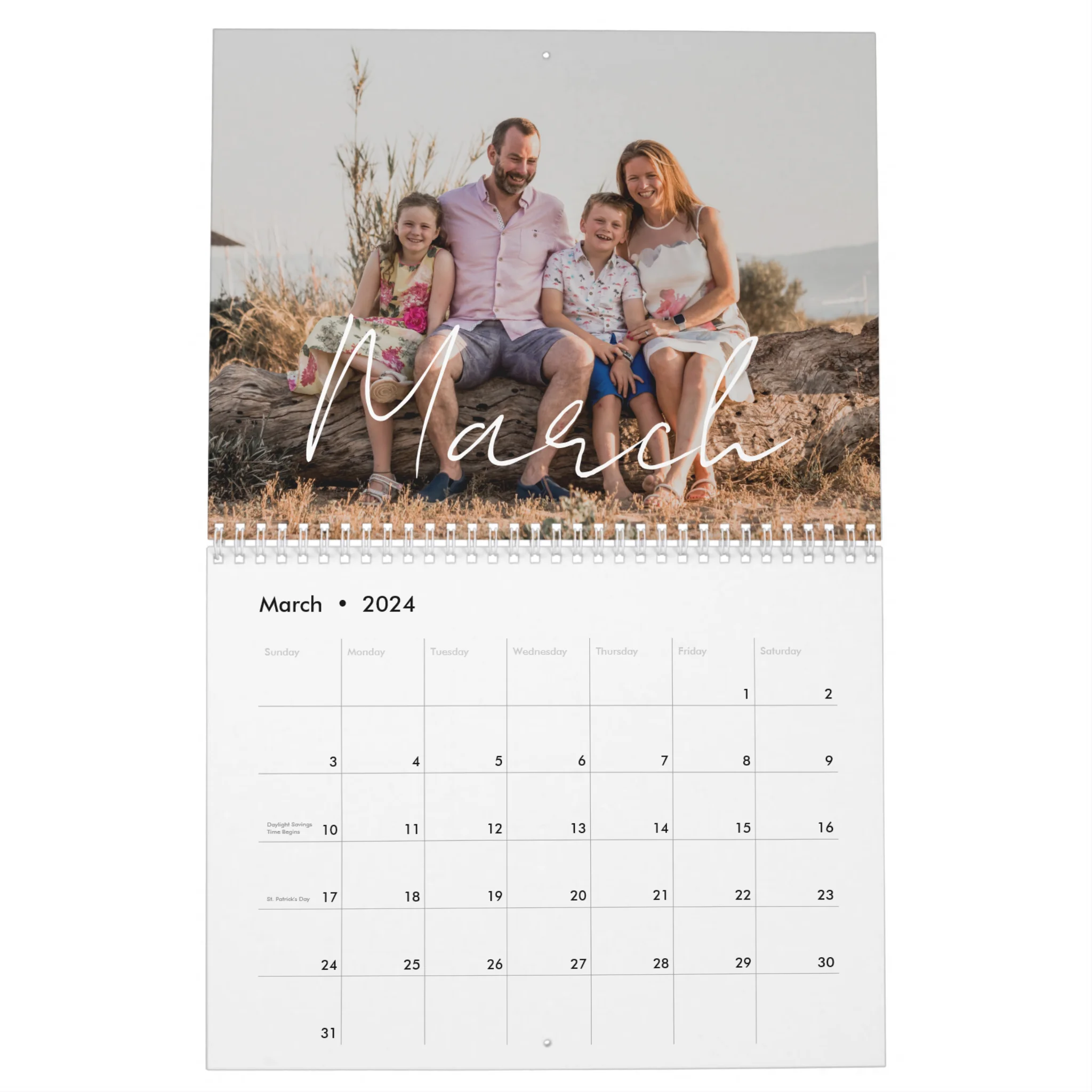 custom wall calendar 2024 - march