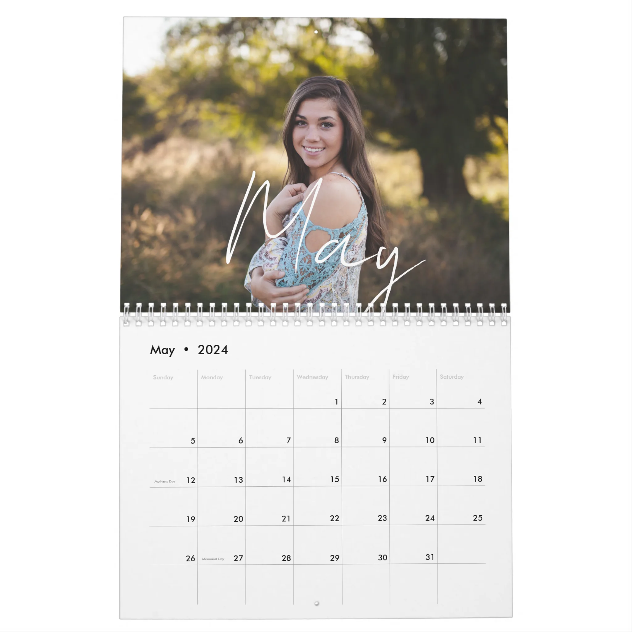 custom wall calendar 2024 - may
