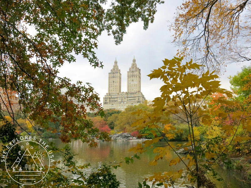 central park in the fall