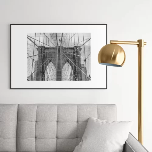 Brooklyn Bridge in Black and White - Image 2