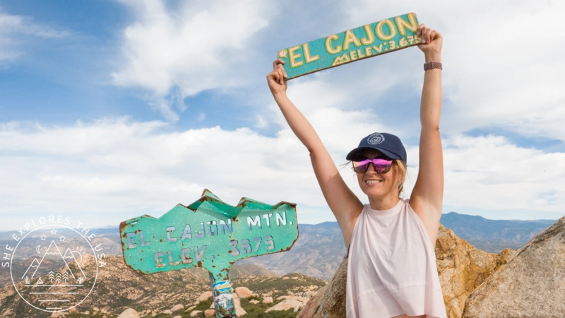 Me at El cajon Mountain summit