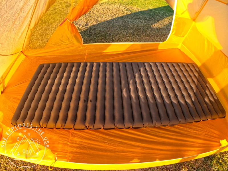 bottom side of the Nemo Tensor Ultralight Insulated Sleeping Pad