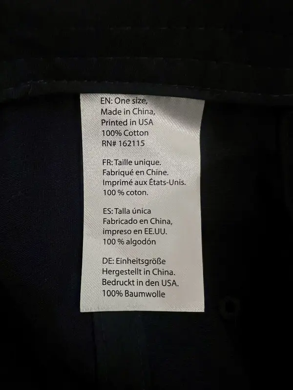 Redbubble Dad Hat inside label