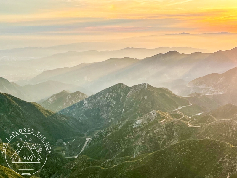 Strawberry Peak sunset colors