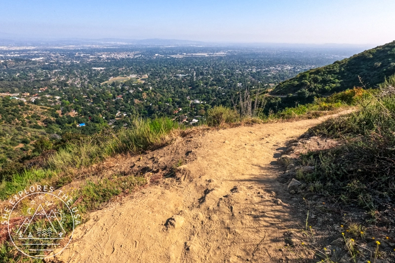 views of LA on the way back down