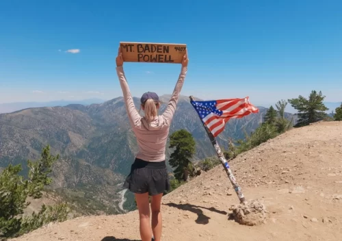 Ali at Mt Baden Powell Summit