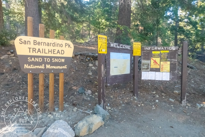 San Bernardino Peak trailhead