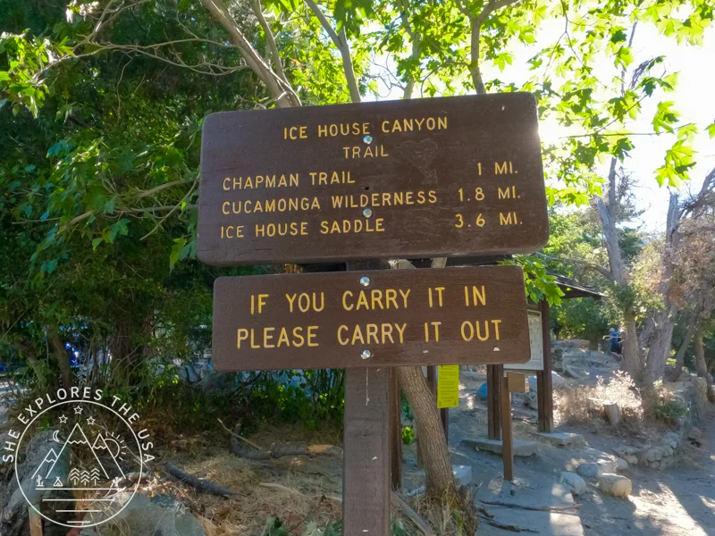 Ice House Canyon Trailhead