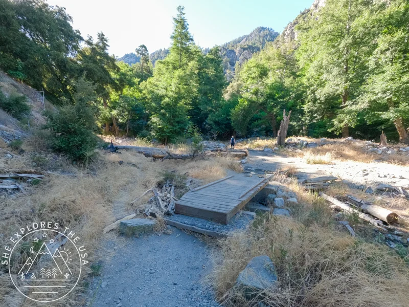 ice house canyon trail bridge