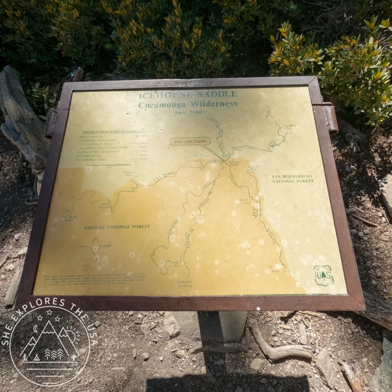 map at ice house saddle