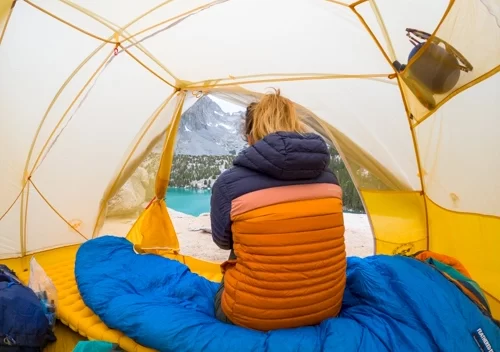 view through my tent - big agnes tiger wall ul2 tent