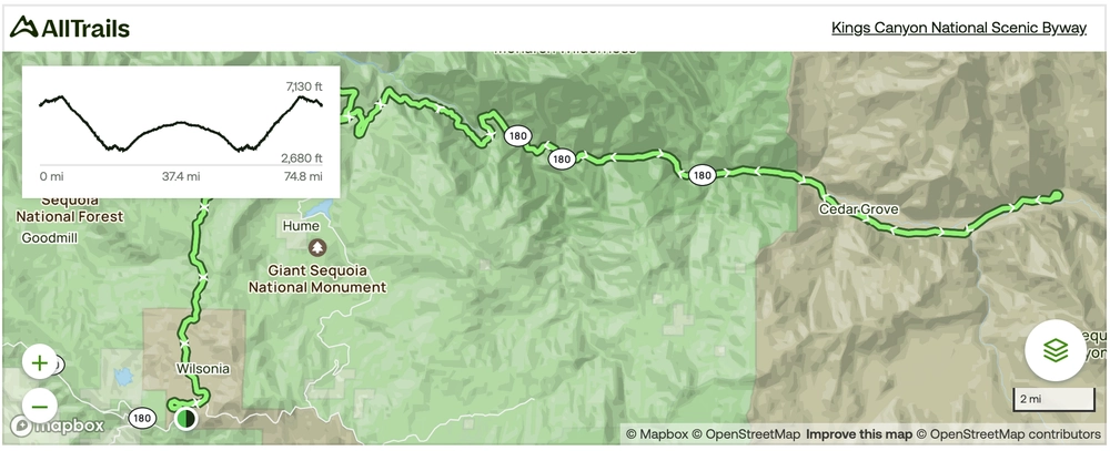Kings Canyon Scenic Byway