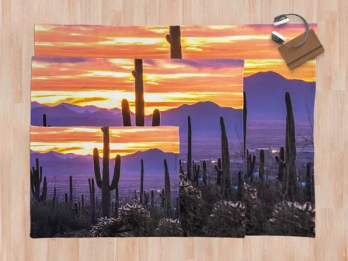 Arizona Sunset Throw blanket - sizes