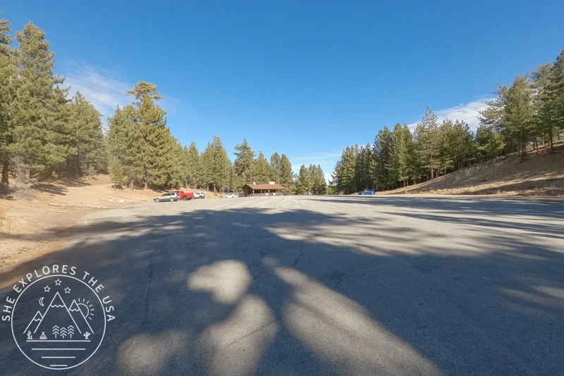 large parking lot at the Chula Vista Trailhead