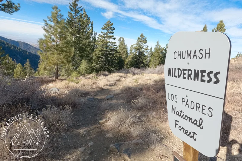 chumash wilderness sign