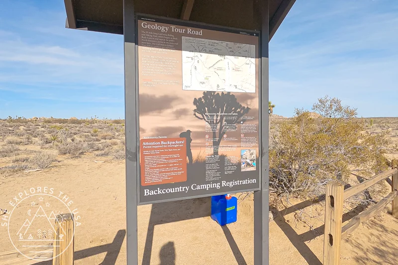 geology tour road trailhead