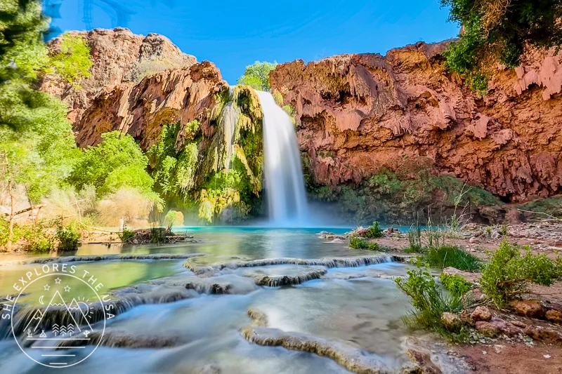 Havasu Falls in Havasupai - Havasupai Backpacking Gear List: What to Bring - full havasupai packing list