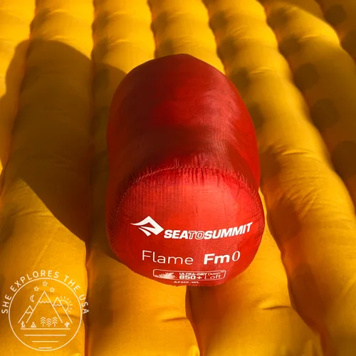 Sea to Summit Flame Fm0 Sleeping Bag - packs down very small