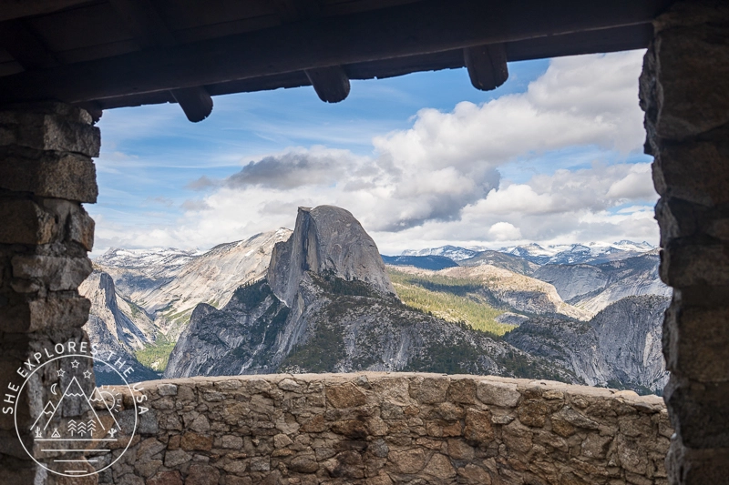 View of half Dome from Glacier point in Yosemite