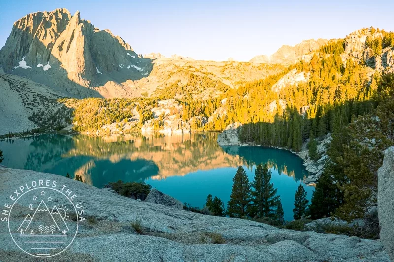 sunrise at Big Pine Lakes, Inyo National Forest, California