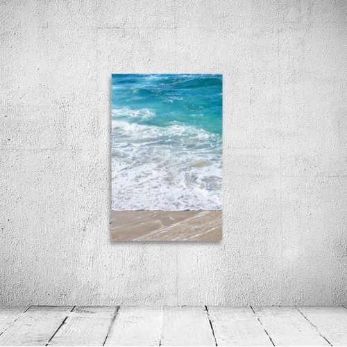 Saltwater Blues and Foam Lines wall art