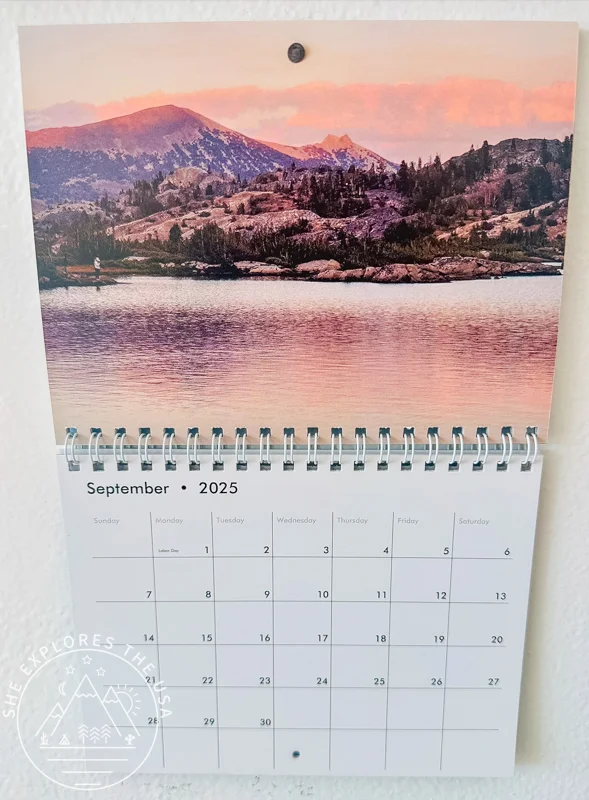 Zazzle Custom Wall Calendar Review: zazzle two page layout custom wall calendar hanging on a call