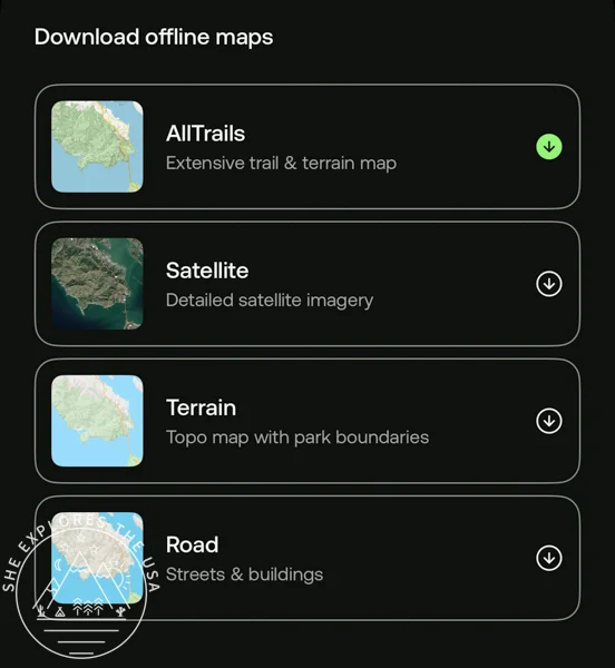 AllTrails - Live sharing feature
